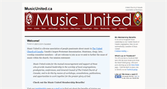 Desktop Screenshot of musicunited.ca
