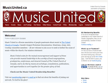Tablet Screenshot of musicunited.ca